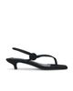 Toteme Toteme Slingback Satin Heeled Flip Flop - 1