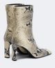 Toteme Toteme Snake-effect leather ankle boots - 4