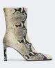 Toteme Toteme Snake-effect leather ankle boots - 6