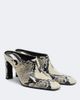 Toteme Toteme Snake-effect leather mules - 1