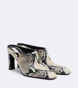 Toteme Toteme Snake-effect leather mules
