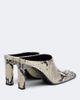 Toteme Toteme Snake-effect leather mules - 4