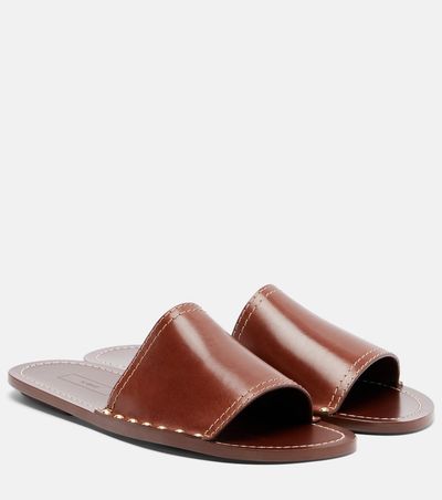 Toteme Toteme Studded leather slides