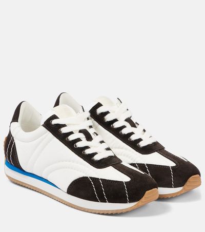 Toteme Toteme Suede-trimmed sneakers