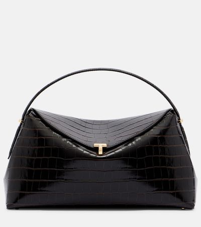 Toteme Toteme T-Lock croc-effect leather tote bag