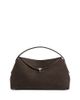 Toteme Toteme T-Lock Grained Leather Convertible Top Handle Bag in Brown Suede - 1