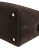 Toteme Toteme T-Lock Grained Leather Convertible Top Handle Bag in Brown Suede - 6