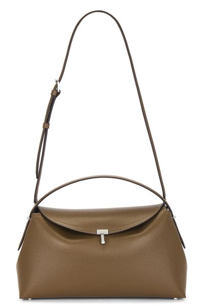Toteme Toteme T-Lock Grained Leather Top Handle Bag
