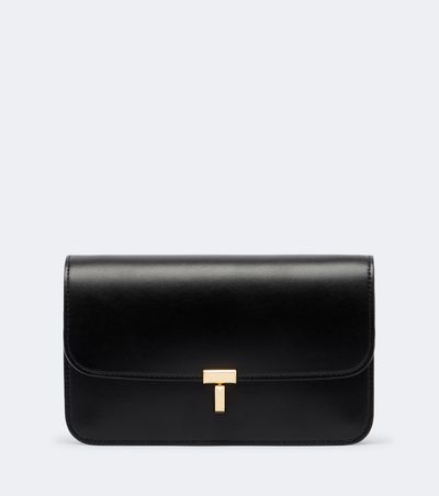 Toteme Toteme T-Lock leather crossbody bag