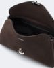 Toteme Toteme T-Lock Nano suede clutch - 3