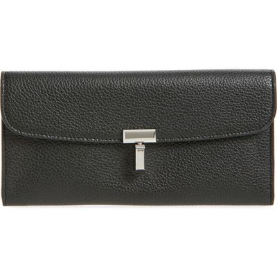 TOTEME TOTEME T-Lock Palmellata Leather Wallet