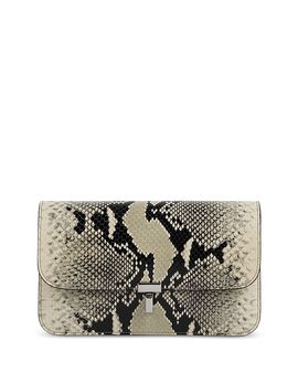 Toteme Toteme T-Lock Python Embossed Leather Crossbody Bag