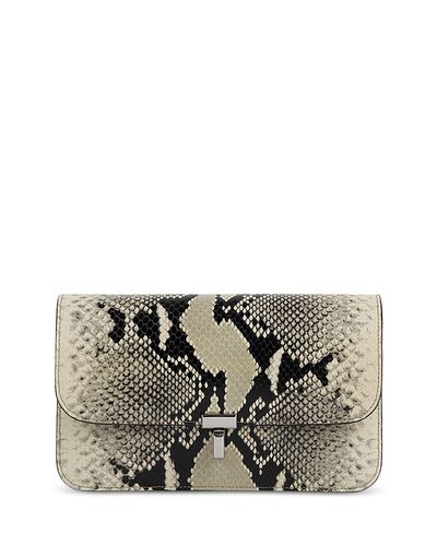 Toteme Toteme T-Lock Python Embossed Leather Crossbody Bag