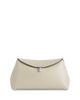 Toteme Toteme T-Lock Smooth-Leather Convertible Clutch in Milk - 1