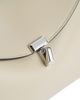 Toteme Toteme T-Lock Smooth-Leather Convertible Clutch in Milk - 4