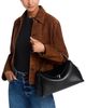 Toteme Toteme T-Lock Smooth Leather Convertible Top Handle Bag in Black - 2