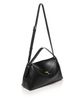 Toteme Toteme T-Lock Smooth Leather Convertible Top Handle Bag in Black - 4