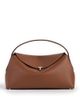 Toteme Toteme T-Lock Smooth Leather Convertible Top Handle Bag in Brown - 1