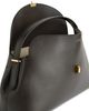 Toteme Toteme T-Lock Smooth Leather Convertible Top Handle Bag in Dark Brown - 3