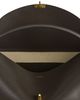 Toteme Toteme T-Lock Smooth Leather Convertible Top Handle Bag in Dark Brown - 6