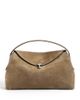 Toteme Toteme T-Lock Suede Convertible Top Handle Bag in Tobacco - 1
