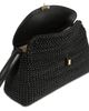 Toteme Toteme T-Lock Woven Leather Convertible Clutch in Black - 2