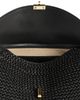 Toteme Toteme T-Lock Woven Leather Convertible Clutch in Black - 3