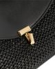 Toteme Toteme T-Lock Woven Leather Convertible Clutch in Black - 4