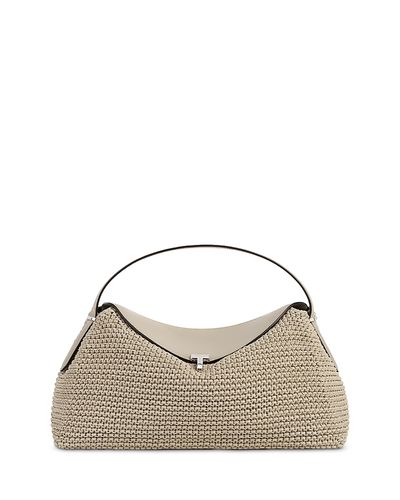 Toteme Toteme T-Lock Woven Leather Handbag