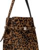 TOTEME TOTEME Tan Belted Pony Hair Bucket Bag - 2