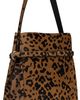 TOTEME TOTEME Tan Belted Pony Hair Bucket Bag - 3
