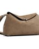 TOTEME TOTEME Tan T-Lock Suede Clutch - 2