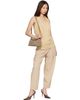 TOTEME TOTEME Tan T-Lock Suede Clutch - 4