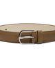 TOTEME TOTEME Taupe Slim Leather Belt - 1
