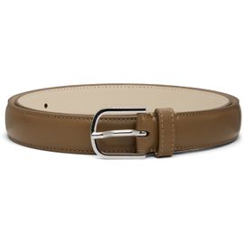 TOTEME TOTEME Taupe Slim Leather Belt