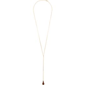 TOTEME TOTEME Tiger's Eye Drop Necklace