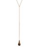 Toteme Toteme Tiger's Eye Drop Necklace, 24-28 - 1