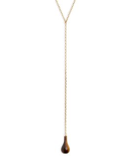 Toteme Toteme Tiger's Eye Drop Necklace, 24-28