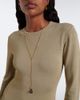Toteme Toteme Tiger's Eye embellished 18kt gold-plated necklace - 3