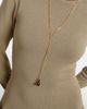 Toteme Toteme Tiger's Eye embellished 18kt gold-plated necklace - 5