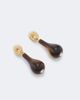Toteme Toteme Tiger's Eye Swarovski®-embellished drop earrings - 4
