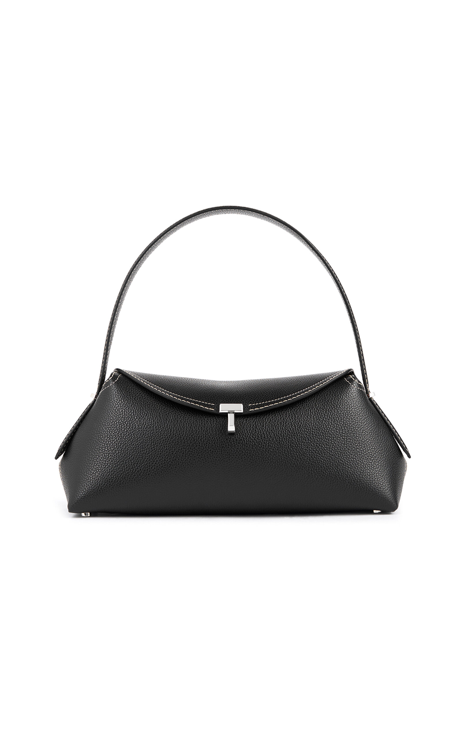 Toteme Toteme TLock Grained Leather Shoulder Bag