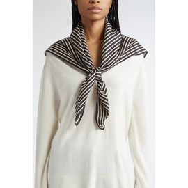 TOTEME TOTEME Totême Geometric Monogram Silk Scarf
