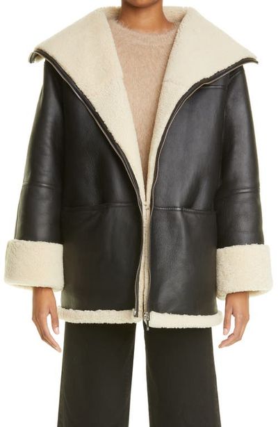 TOTEME TOTEME Totême Menfi Oversize Genuine Shearling Coat
