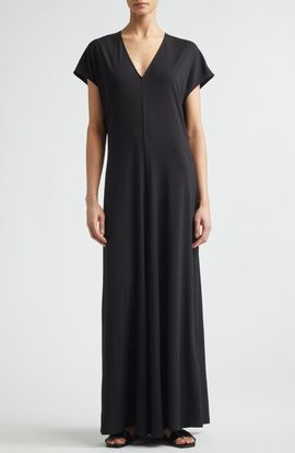 TOTEME TOTEME V-Neck Jersey Maxi Dress
