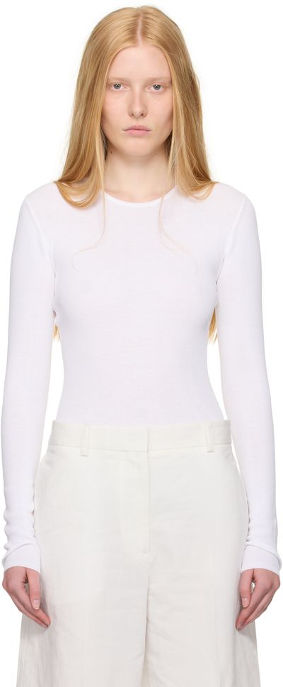 TOTEME TOTEME White Compact Cotton T-shirt