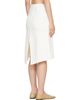 TOTEME TOTEME White Dipped Knit Midi Skirt - 3