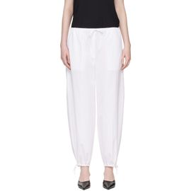 TOTEME TOTEME White Drawstring Cotton Trousers