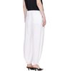 TOTEME TOTEME White Drawstring Cotton Trousers - 3