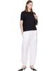 TOTEME TOTEME White Drawstring Cotton Trousers - 4